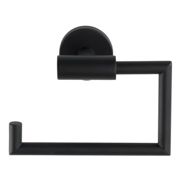 WENKO 24240100-Държач за тоалетна хартия BOSIO BLACK 15x10,5 cm неръждаема стомана/сребрист