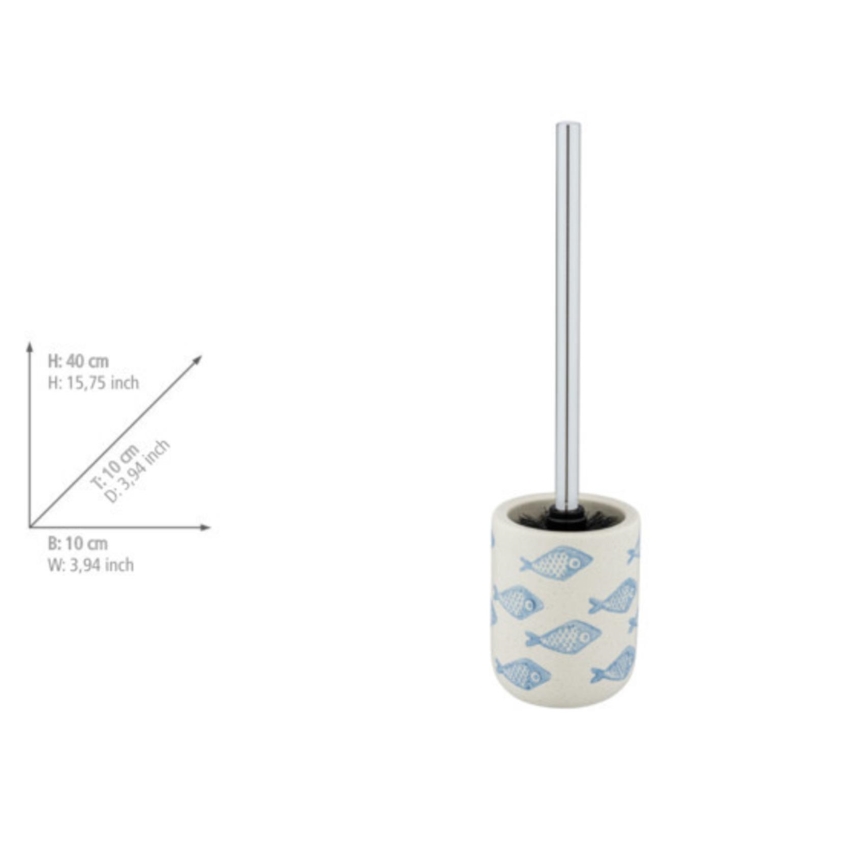 WENKO 24313100 - Четка за WC AQUAMARIN 10x40 см бежова