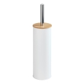 WENKO 24393100 - Четка за WC TORTONA 9,5x38,5 cm бяла/кафява