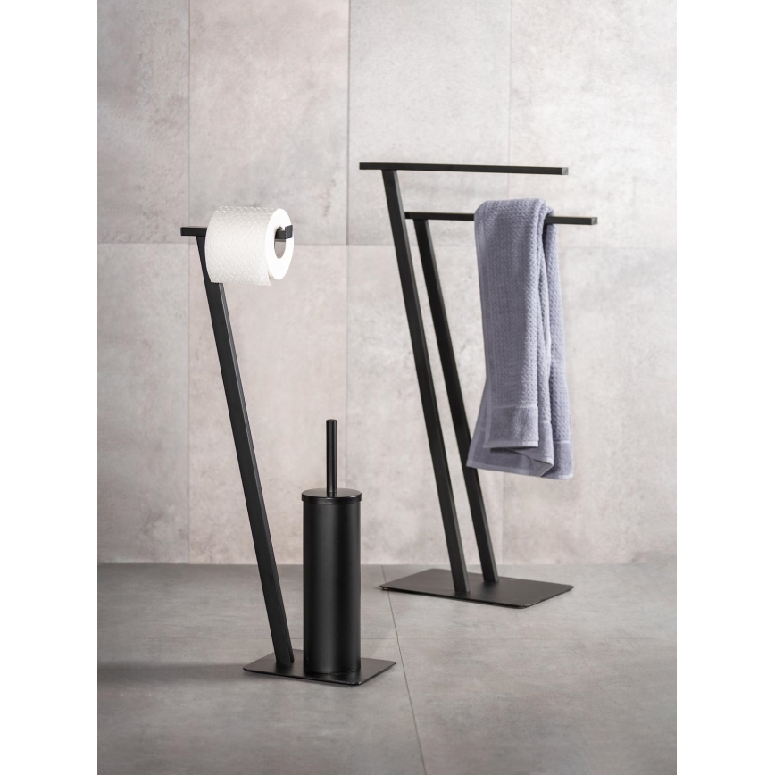 WENKO 24396100 - Стойка за кърпи LIRIO 20x40 cm черна