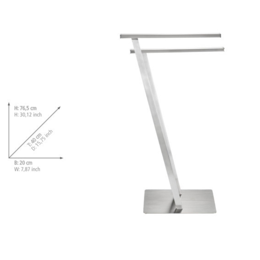 WENKO 24397100 - Държач за кърпи LIRIO 20x76,5 cm неръждаема стомана/сатен