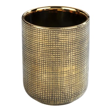 WENKO 24400100 - Чаша за четки за зъби RIVARA 7,5x9,5 cm златна