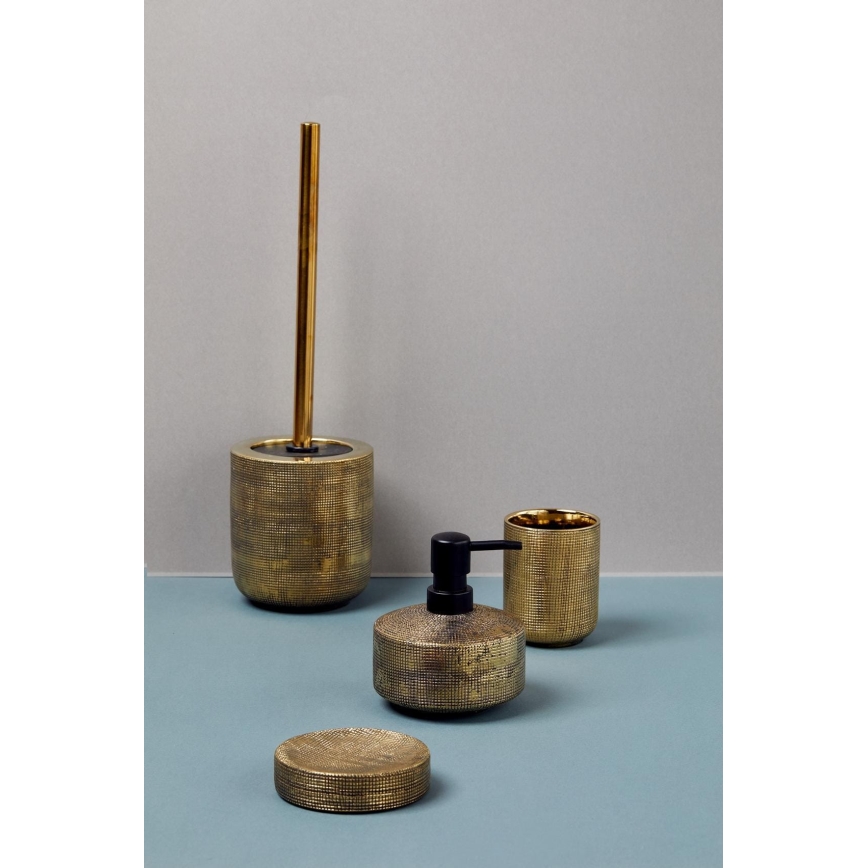 WENKO 24403100 - Четка за тоалетна RIVARA 11,5x40 cm златна