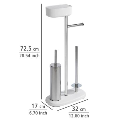 WENKO 24420100 - комплект за тоалетна RIVAZZA 17x72,5 cm бял