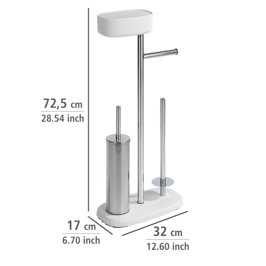 WENKO 24420100 - комплект за тоалетна RIVAZZA 17x72,5 cm бял