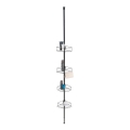 WENKO 24568100-Ъглова полица DOLCEDO 31x230 cm неръждаема стомана/черна