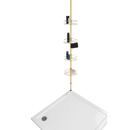 WENKO 24569100-Ъглова полица DOLCEDO 31x275 cm, златна