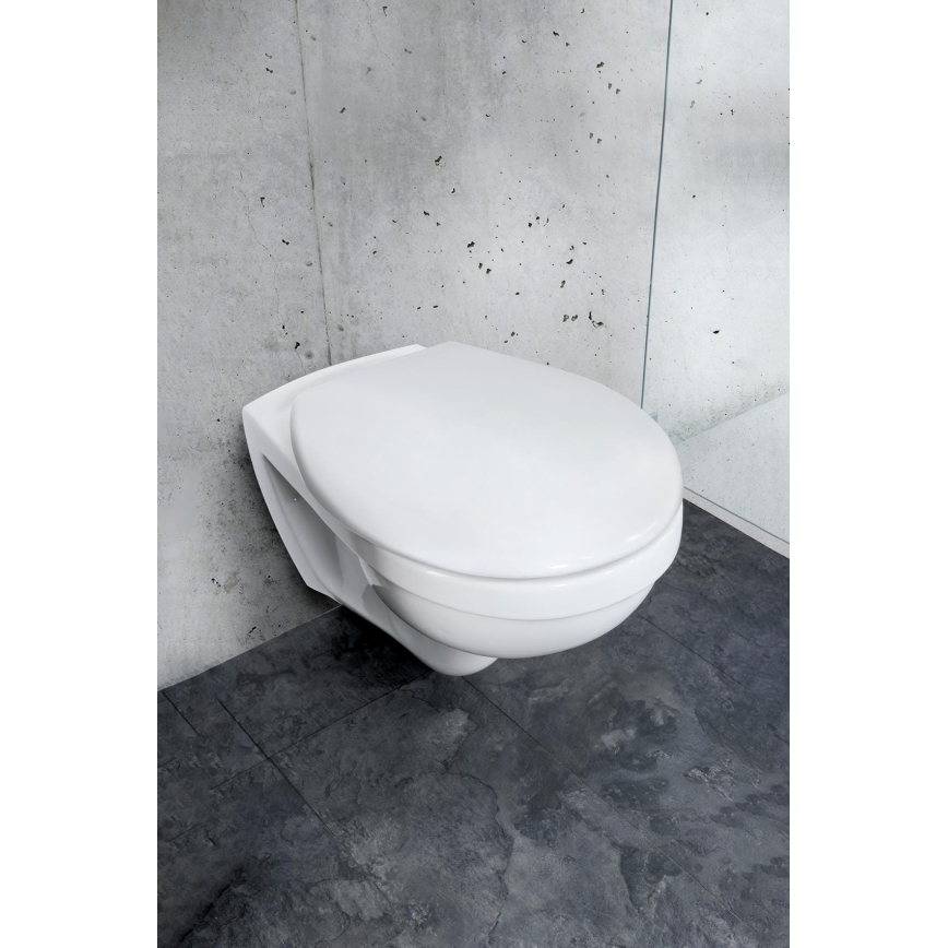 WENKO 24571100-WC тоалетно седало VORNO NEO 46x37 см бяло/сребристо