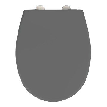 WENKO 24572100-WC тоалетна седалка VORNO NEO 46x37 cm сива/сребриста