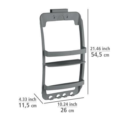 WENKO 24633100 - Полица UNIVERSAL 26x54,5 см антрацит