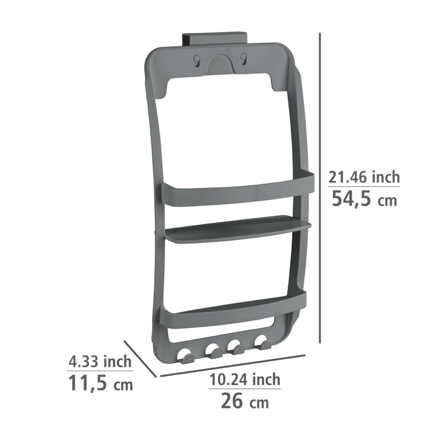 WENKO 24633100 - Полица UNIVERSAL 26x54,5 см антрацит