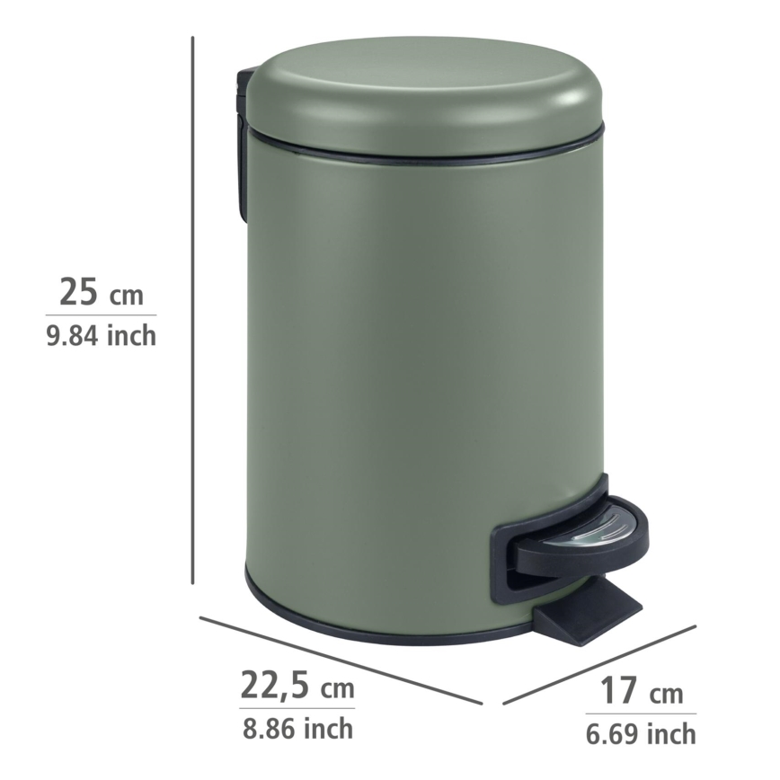 WENKO 24636100 - Кош LEMAN 17x25 cm зелен/черен