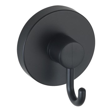 WENKO 24730100-Кука VACUUM-LOC, кръгла, черна, 6x6,7 cm