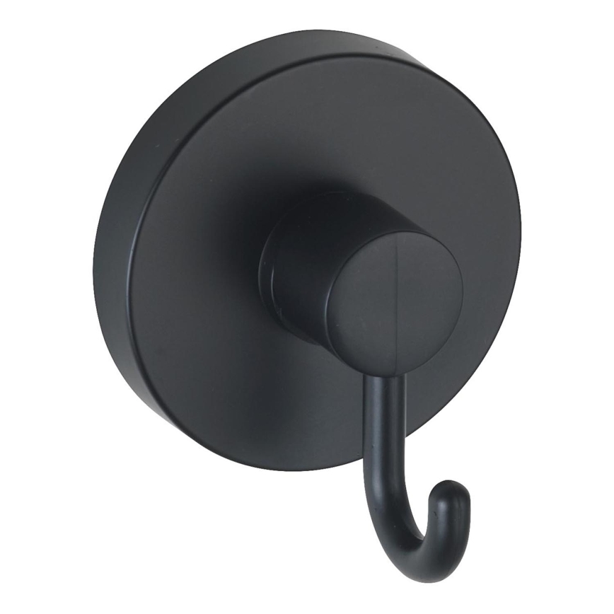 WENKO 24730100-Кука VACUUM-LOC, кръгла, черна, 6x6,7 cm