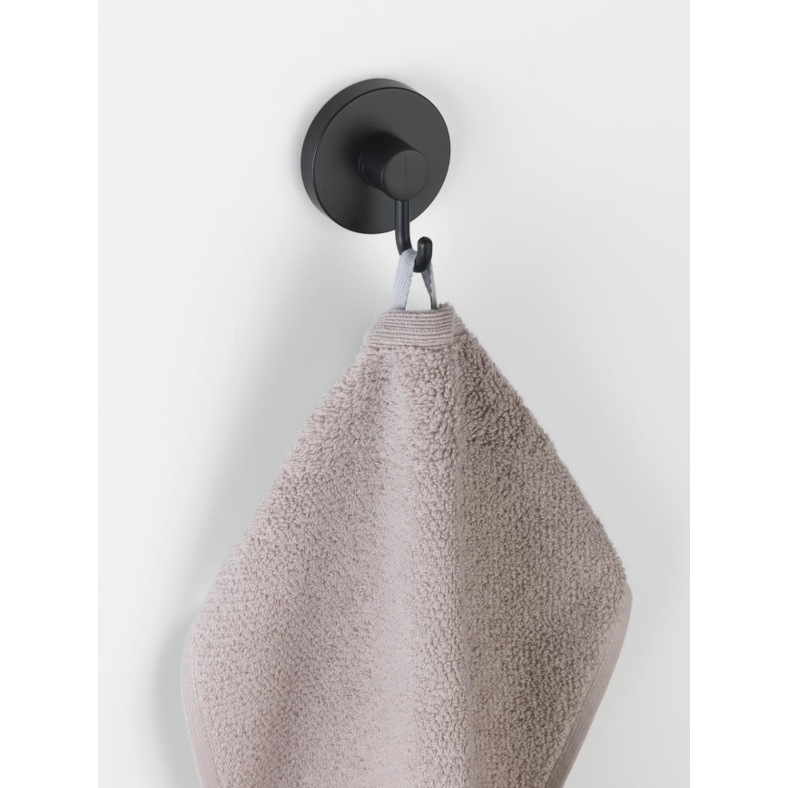 WENKO 24730100-Кука VACUUM-LOC, кръгла, черна, 6x6,7 cm