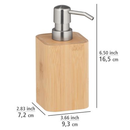 WENKO 24747100 - Дозатор за сапун BAMBUSA 9,3x16,5 cm кафяв