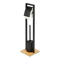 WENKO 24751100 - комплект за тоалетна BAMBU⁠SA 18x72,5 cm черно/кафяво