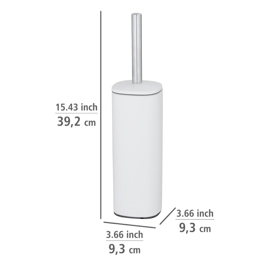 WENKO 24776100 - Четка за тоалетна ALASSIO 9,3x39,2 cm неръждаема стомана/bяла
