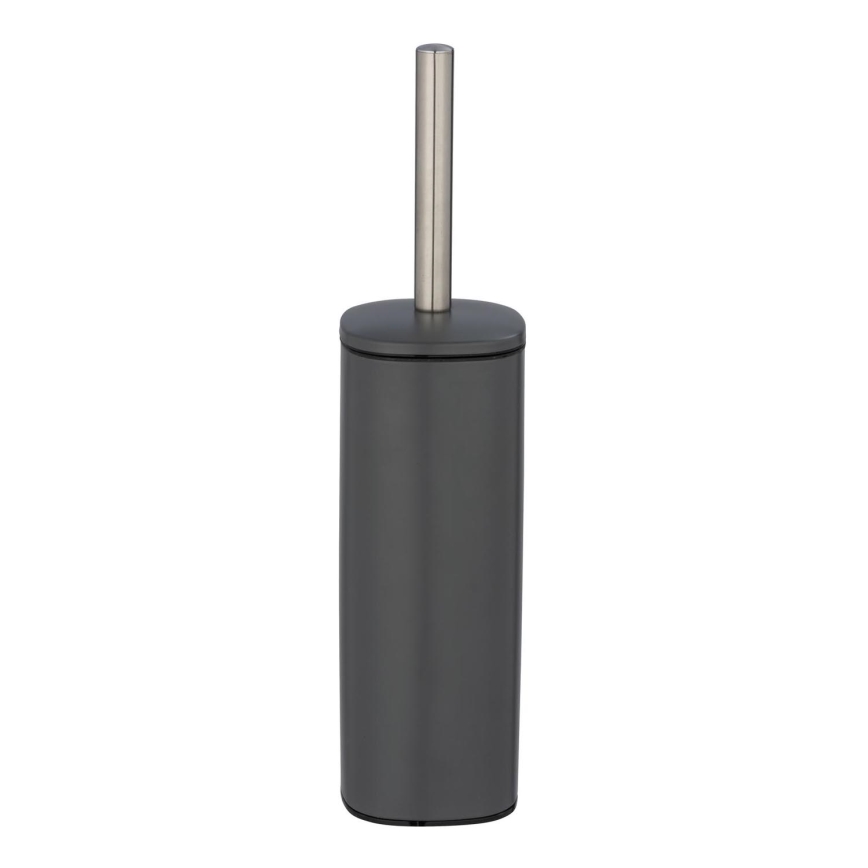 WENKO 24777100 - Комплект за WC ALASSIO 9,3x39,2 cm неръждаема стомана/сива