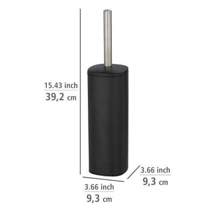 WENKO 24778100 - Тоалетна четка ALASSIO 9,3x39,2 cm неръждаема стомана/черна