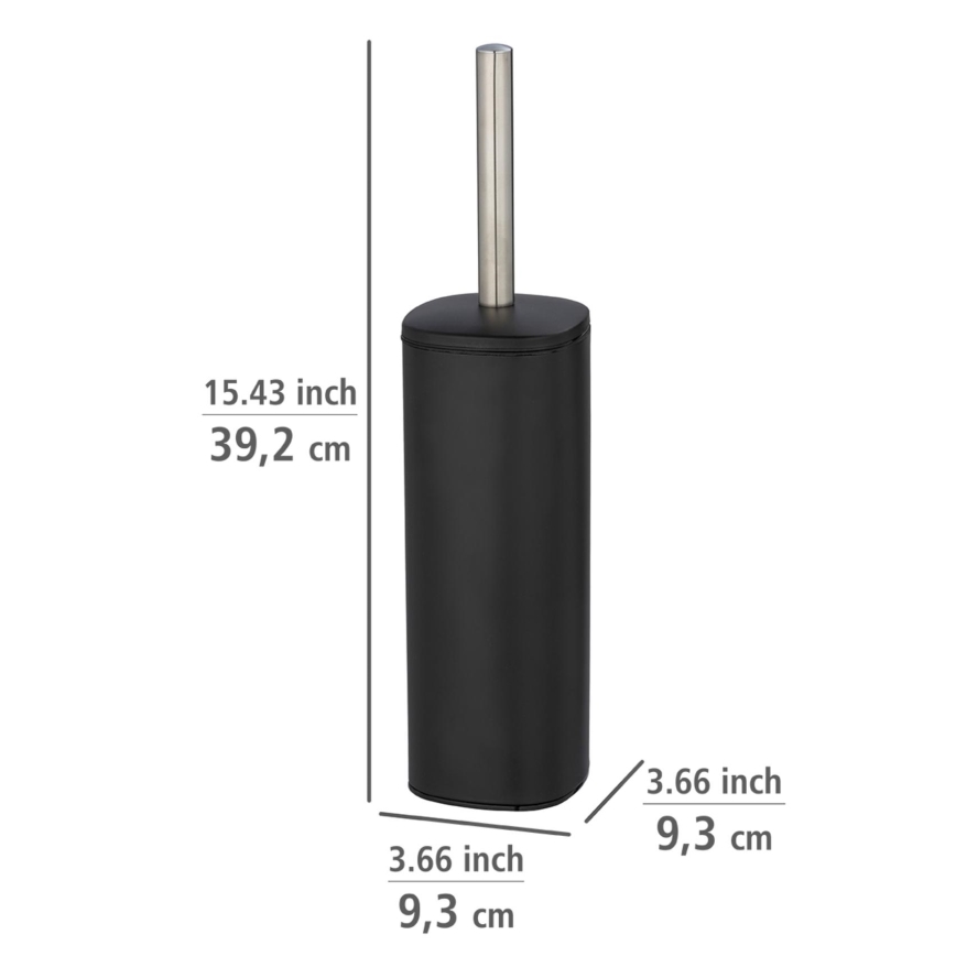 WENKO 24778100 - Тоалетна четка ALASSIO 9,3x39,2 cm неръждаема стомана/черна
