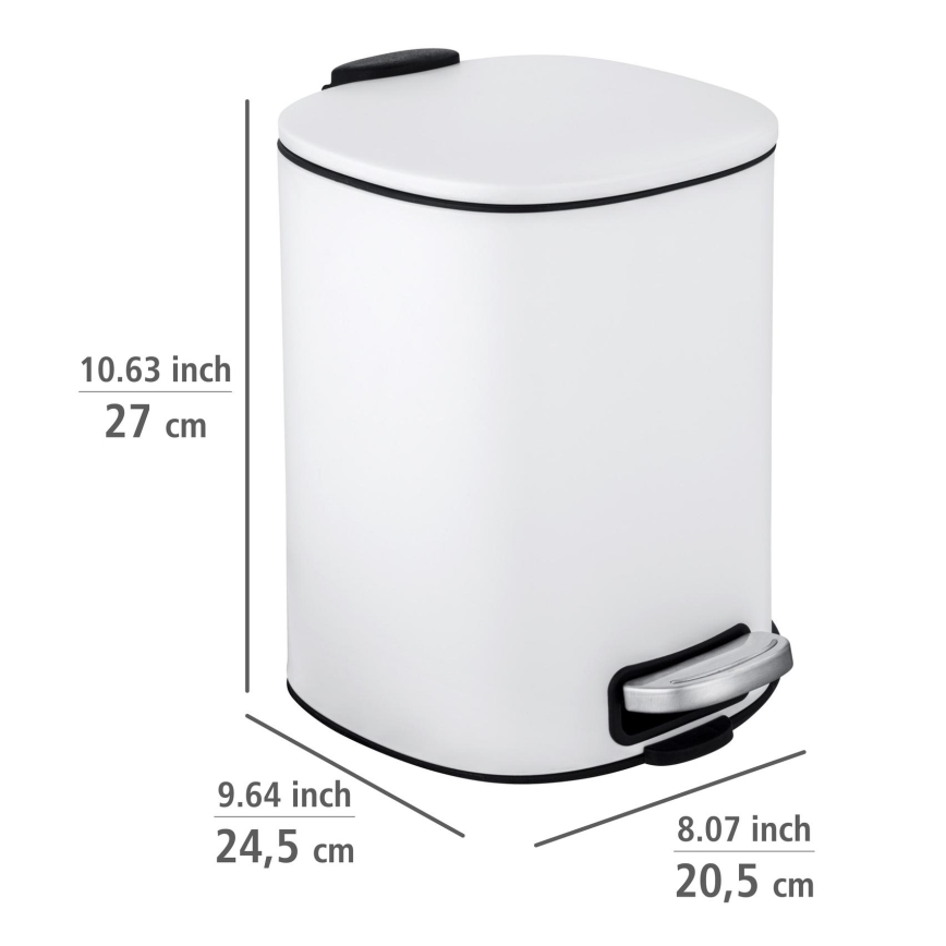 WENKO 24779100 - Кош ALASSIO 20,5x27 cm бял/черен
