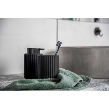 WENKO 24804100 - Дозатор за течен сапун BELLUNO 8x13,5 cm черен