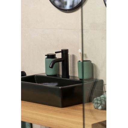 WENKO 24807100 - Дозатор за течен сапун BELLUNO 8x13,5 cm зелен/черен