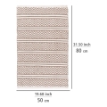 WENKO 24868100-Постелка SHAKI 50x80 cm бежова/бяла