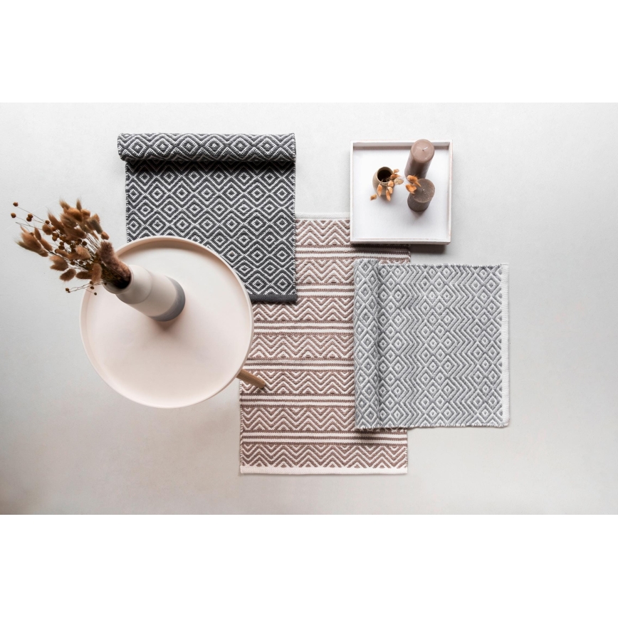 WENKO 24868100-Постелка SHAKI 50x80 cm бежова/бяла