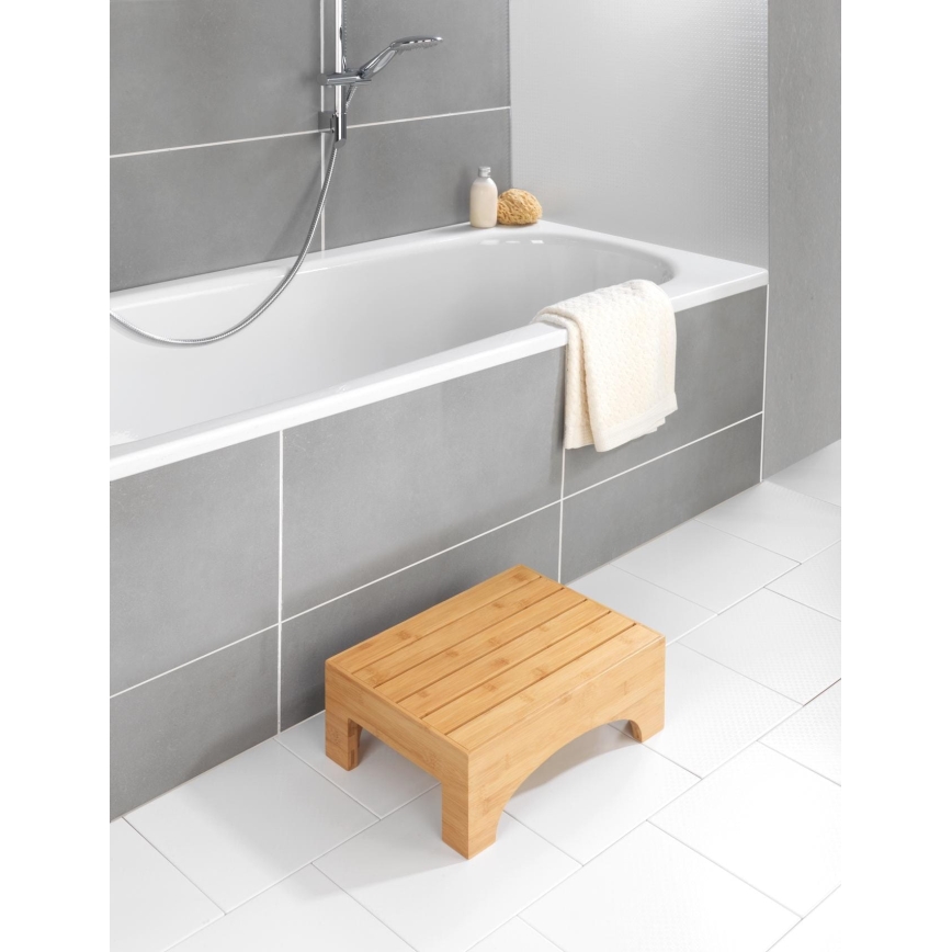 WENKO 24870100 - Столче BAMBUSA, 40 x 30 см, кафяво