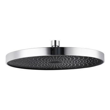 WENKO 24910100 - Душ глава SOFTWATER 26x26 cm лъскав хром/черен