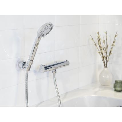 WENKO 24918100 - Душова глава BASIC LINE 9,5x9,5 см лъскав хром/сребрист