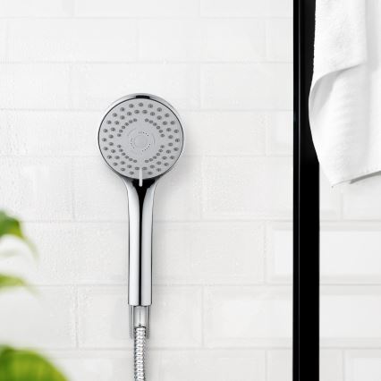 WENKO 24918100 - Душова глава BASIC LINE 9,5x9,5 см лъскав хром/сребрист