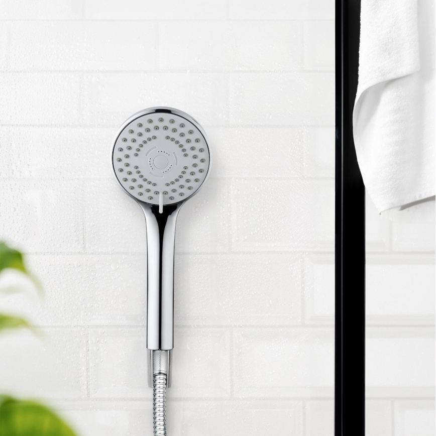 WENKO 24918100 - Душова глава BASIC LINE 9,5x9,5 см лъскав хром/сребрист