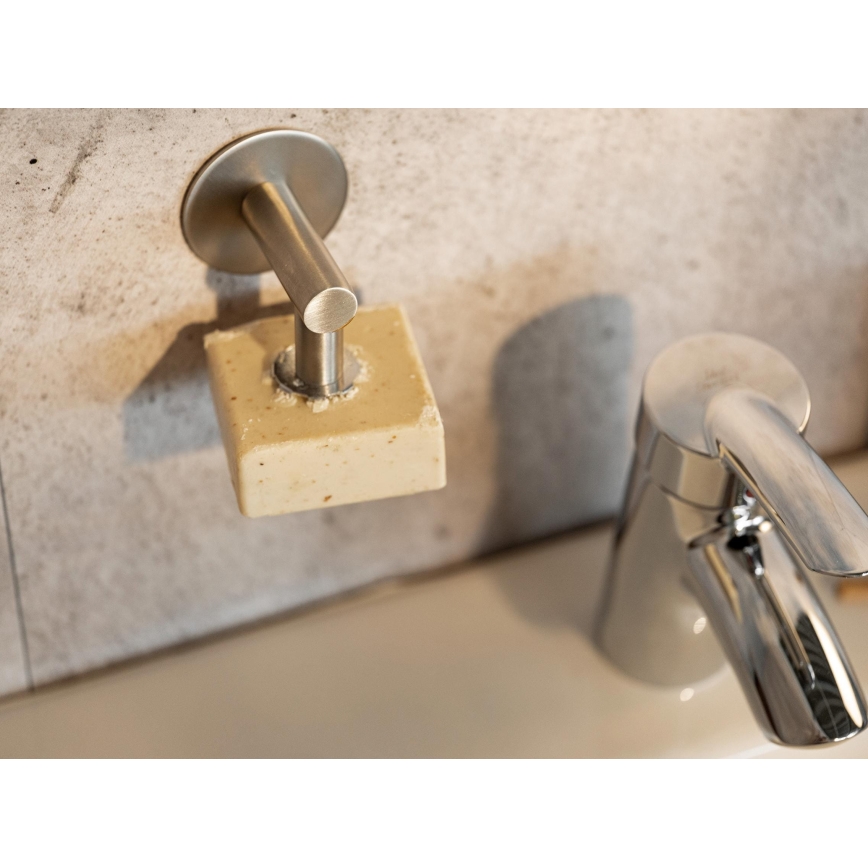 WENKO 24971100-Държач за сапун TURBO-LOC 4,5x7 см сребрист