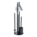 WENKO 24982800 - комплект за WC RAVINA 20x70 см, неръждаема стомана/черно