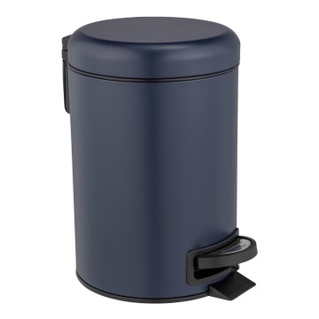 WENKO 25153100 - кош за отпадъци LEMAN 17x25 cm син/черен