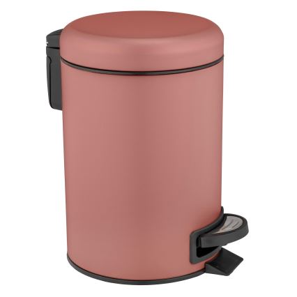 WENKO 25155100 - Кош за отпадъци LEMAN 17x25 см розов/черен