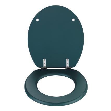 WENKO 25171100-WC тоалетна седалка PRIMA 37x41 cm зелена/сребриста
