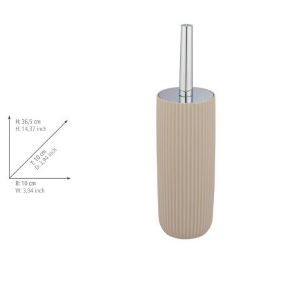WENKO 25185100 - четка за WC AGROPOLI 10x36,5 cm бежова