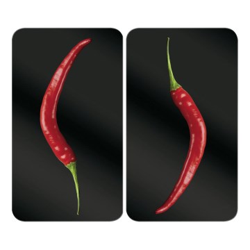 WENKO 2521380100 - Капак за готварска плоча 30x52 см пъстроцветен/сив/прозрачен