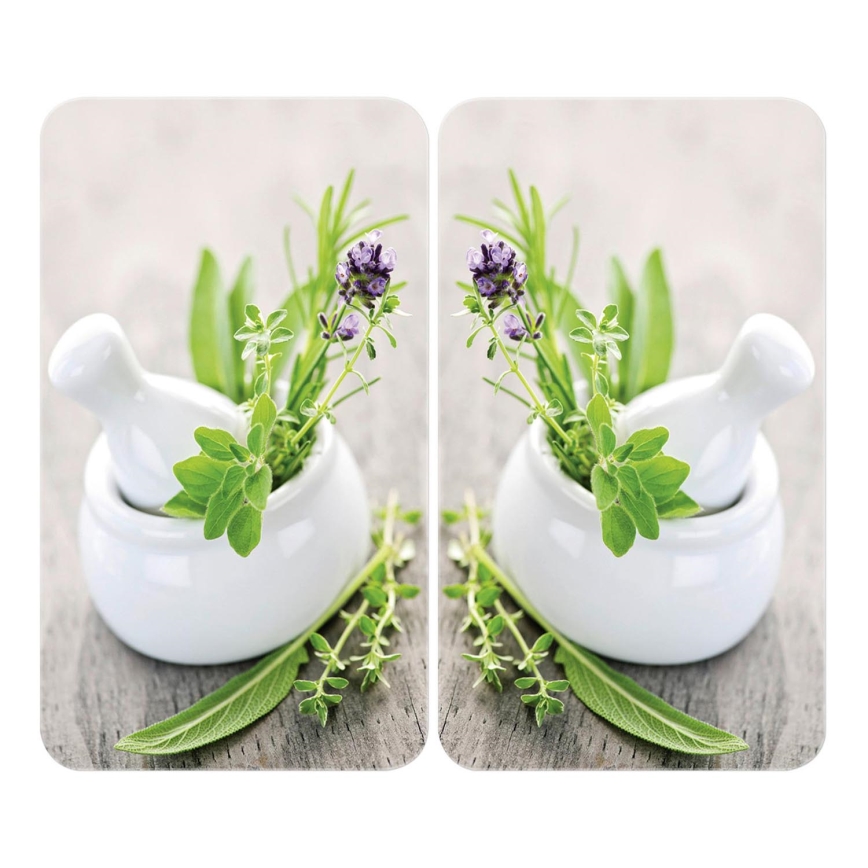 WENKO 2521420100 - Капак за готварска плоча 52x30 см многоцветна/сива/прозрачна