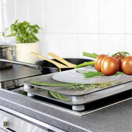 WENKO 2521420100 - Капак за готварска плоча 52x30 см многоцветна/сива/прозрачна