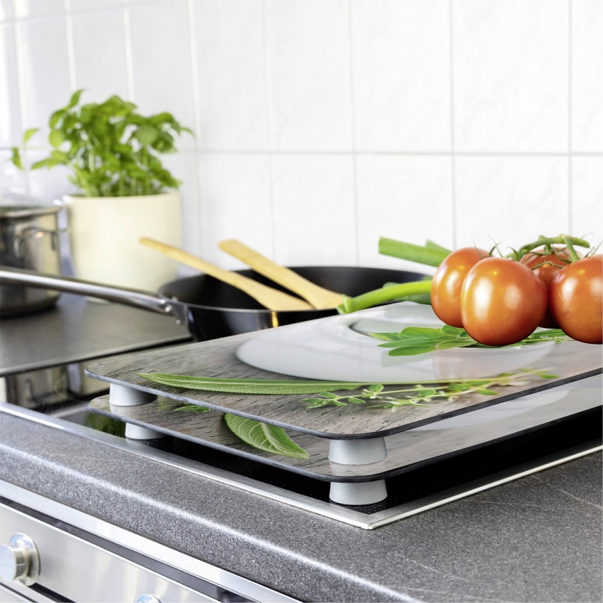 WENKO 2521420100 - Капак за готварска плоча 52x30 см многоцветна/сива/прозрачна
