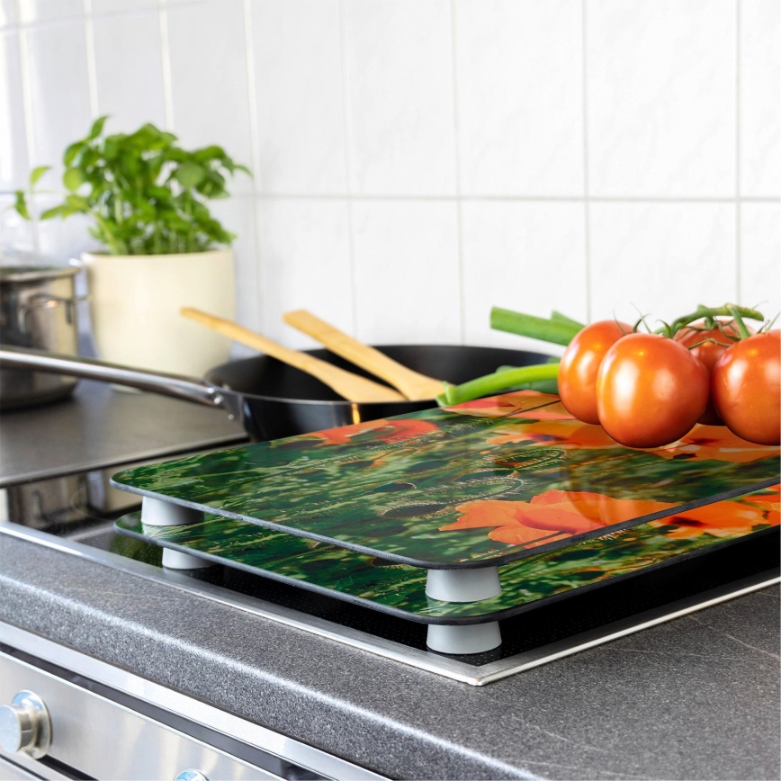 WENKO 2521434500-Покривна плоча - ЦВЕТЕ/РАСТЕНИЕ 30x52 см пъстроцветна