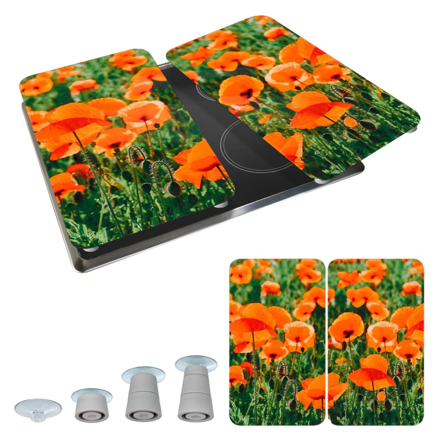 WENKO 2521434500-Покривна плоча - ЦВЕТЕ/РАСТЕНИЕ 30x52 см пъстроцветна