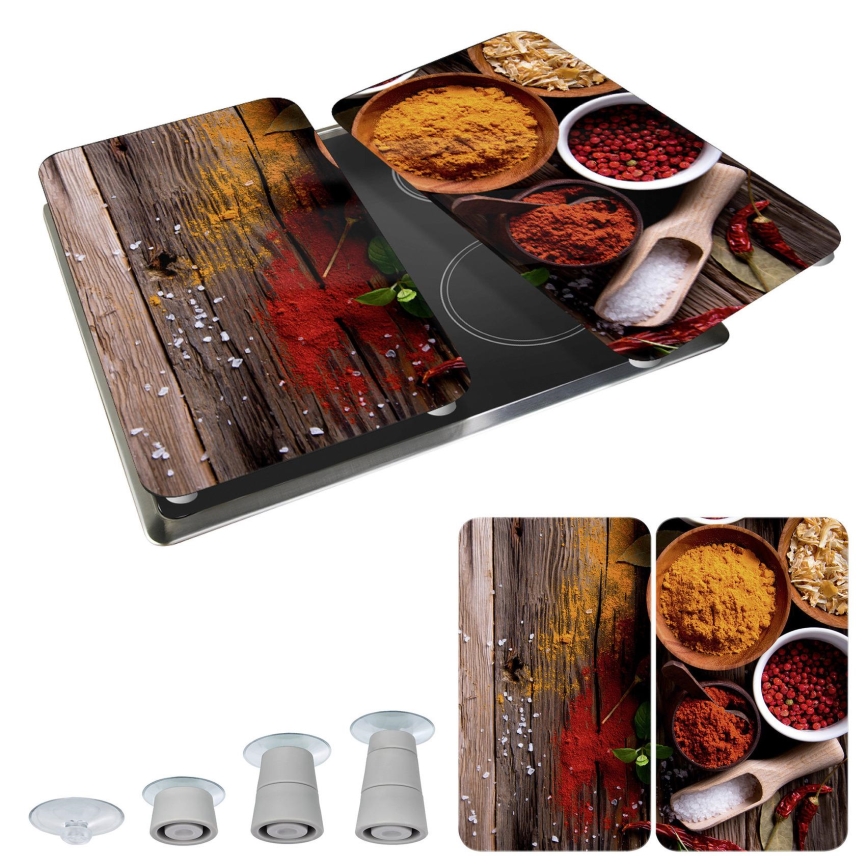 WENKO 2521467100 - Калъф за дъска 30x52 см многоцветен/сив/прозрачен