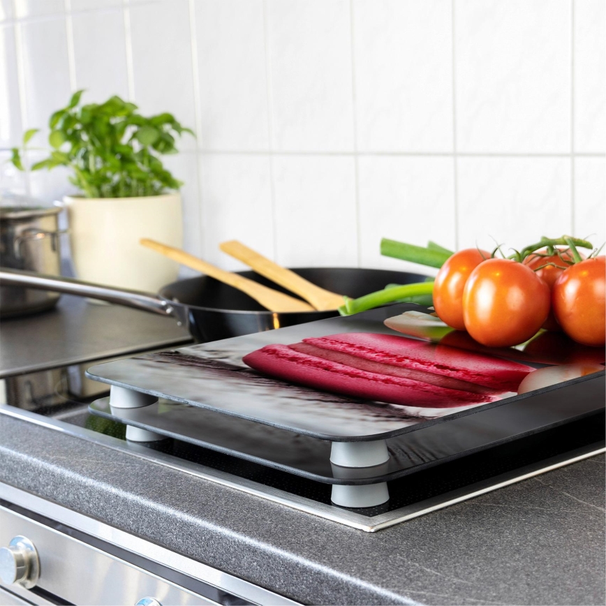 WENKO 2521496100 - Капак за котлон 52x30 см многоцветен/сив/прозрачен