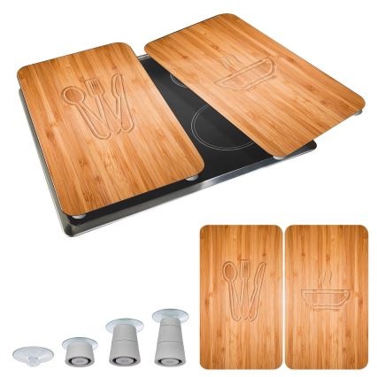 WENKO 2521497100 - Капак за печка 52x30 cm многоцветен/сив/прозрачен